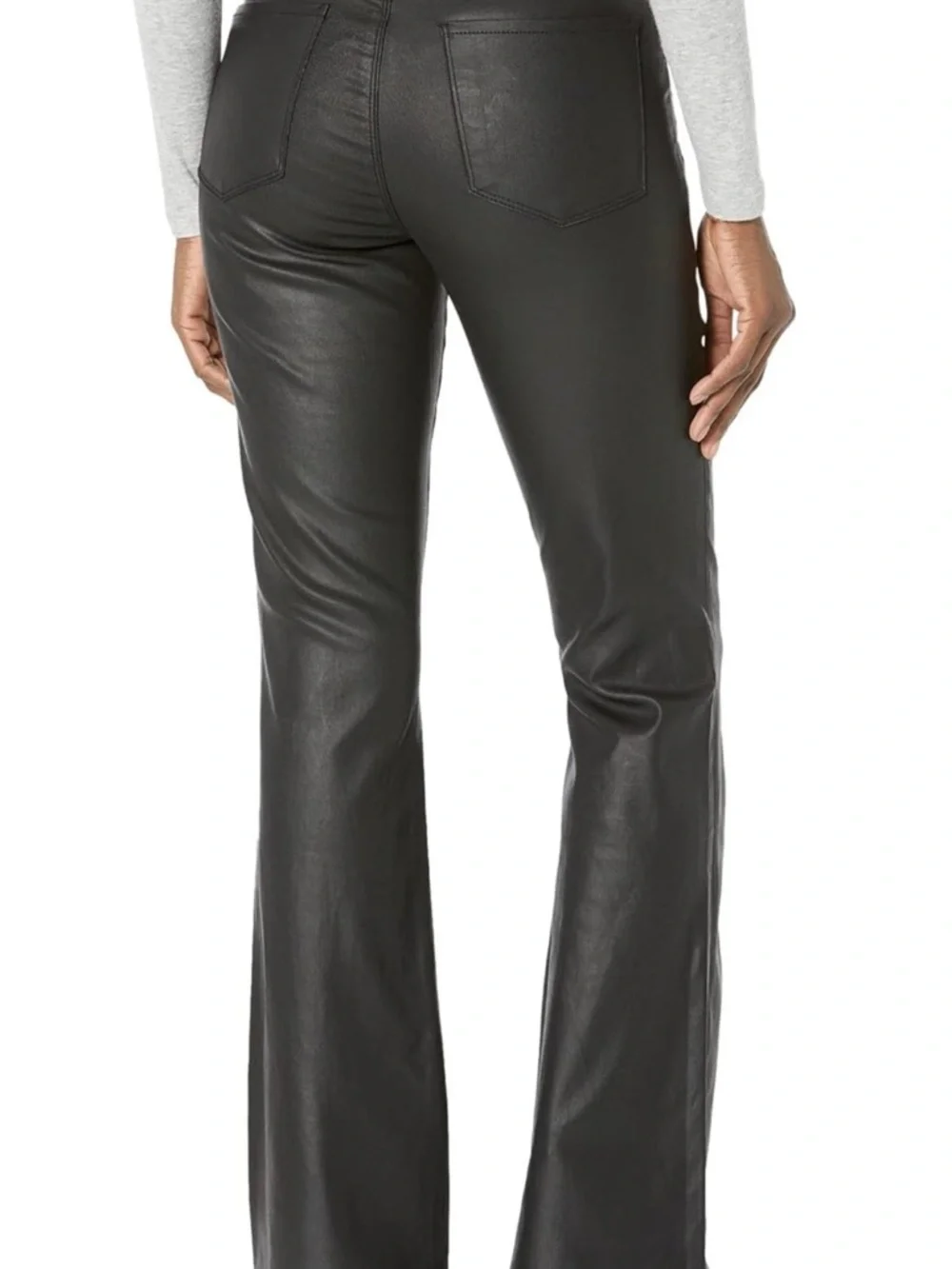 KUT from the Kloth Ana High-Rise Fab Ab Flare-Baby All Over- Coated - Picture 2 of 4